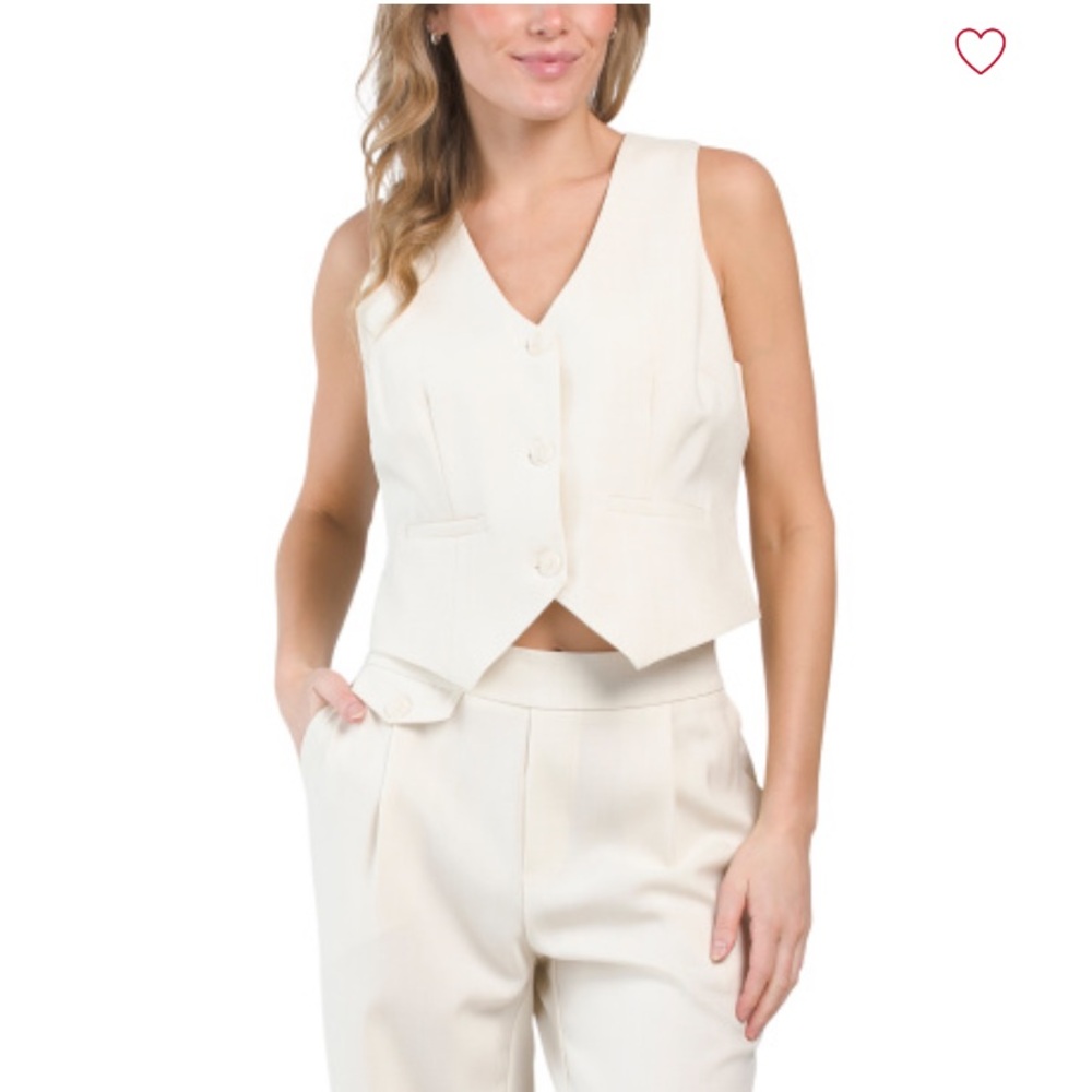 House of Harlow Women’s  2 Piece Ivory White Pant Suit - Large